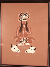Kiowa Painting By Mopope