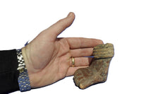 Precolumbian pottery, broken foot