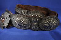 John Hubbell's Navajo Pawn Concho Belt