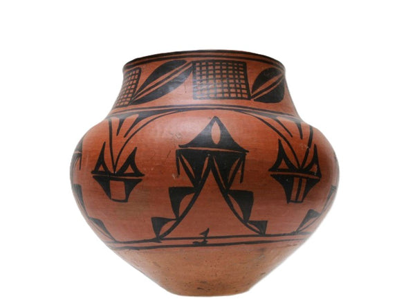San Ildefonso Black and Red Pottry Olla Attrib. to Marianita Roybal