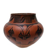 San Ildefonso Black and Red Pottry Olla Attrib. to Marianita Roybal
