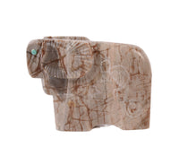 Zuni Pueblo Picasso Marble Ram Fetish By Ulysses Mahkee
