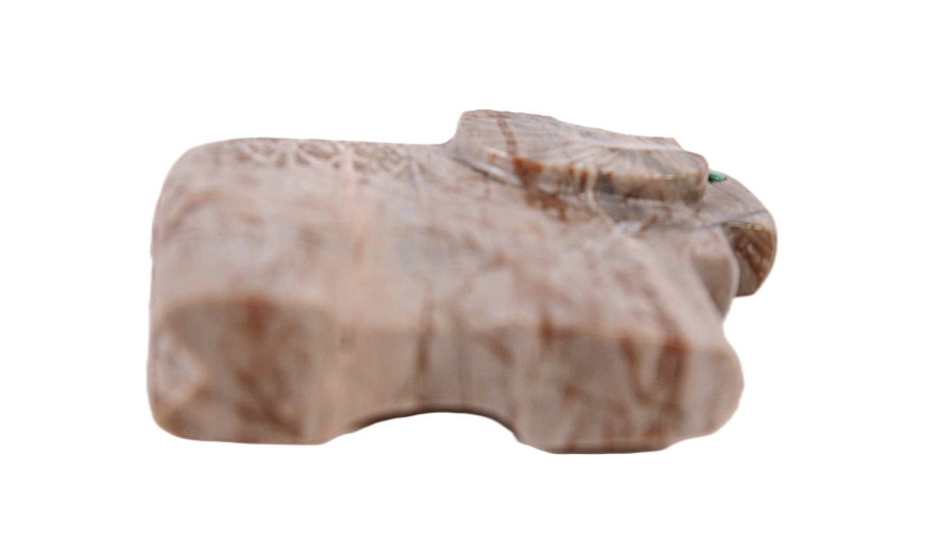 Zuni Pueblo Picasso Marble Ram Fetish By Ulysses Mahkee