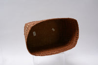 Salish Rectangular Basket, possibly Lummi, with banded motif