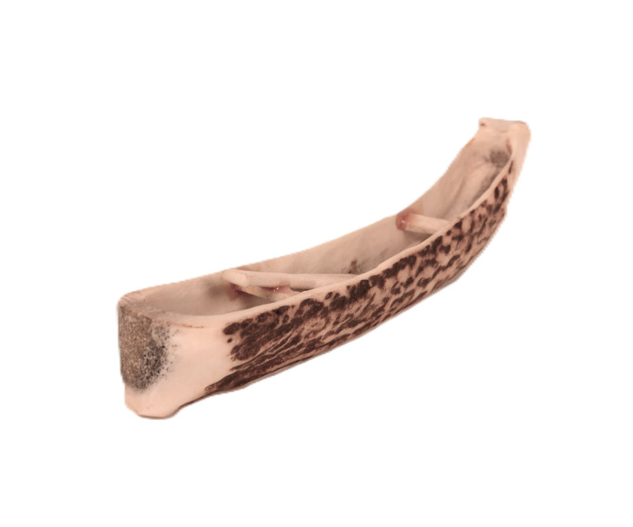 North West Coast Carved Antler Canoe