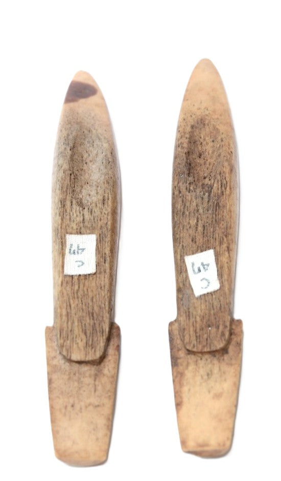 Eskimo Ivory Harpoon Head 2 Piece Set