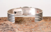 Navajo Bracelet with High Grade Nevada Royston Turquoise by Albert Jake