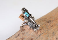 Navajo Squash Blossom Ring Size: 4 1/2