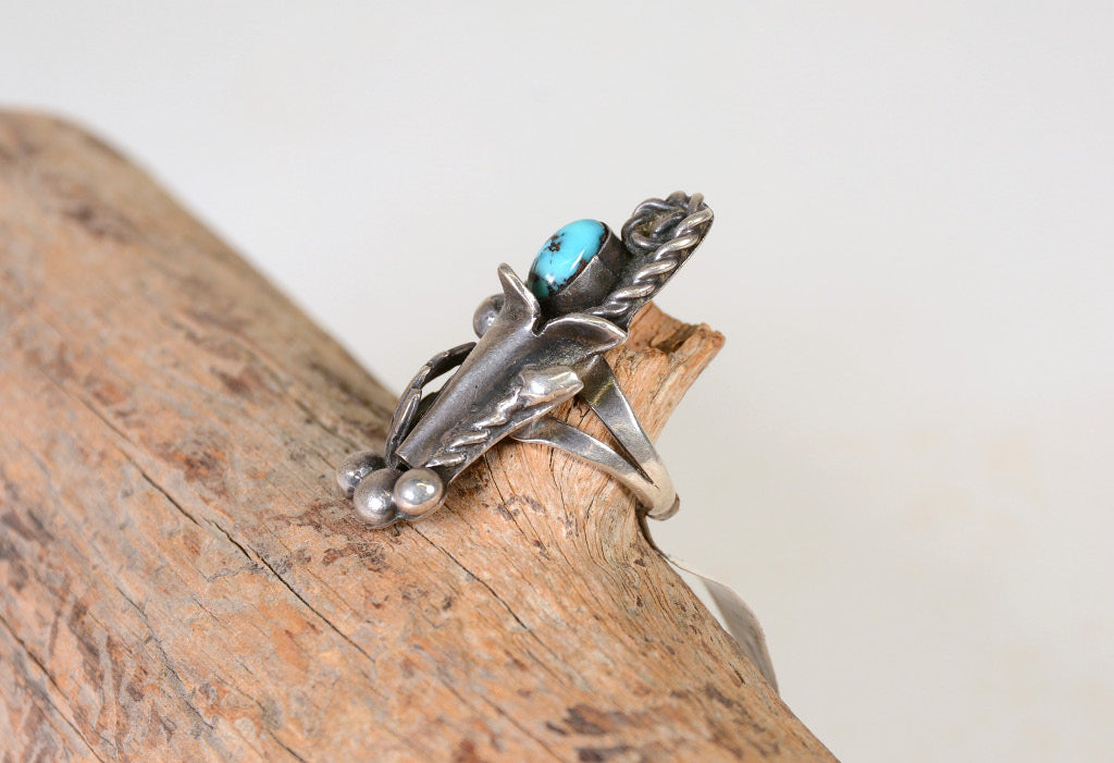 Navajo Squash Blossom Ring Size: 4 1/2