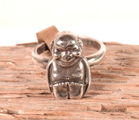 Inuit Billikin Sterling Silver Ring