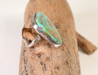 Navajo Sterling Silver and Turquoise Ring Size: 6 3/4