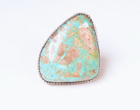Navajo Sterling Silver and Turquoise Ring Size: 6 3/4