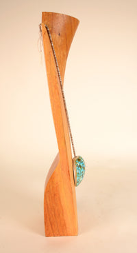 Navajo or Santo Domingo Necklace with finely set Turquoise inlay
