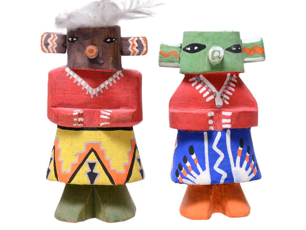 Hopi Kachina Route 66 Dolls Pair of 2