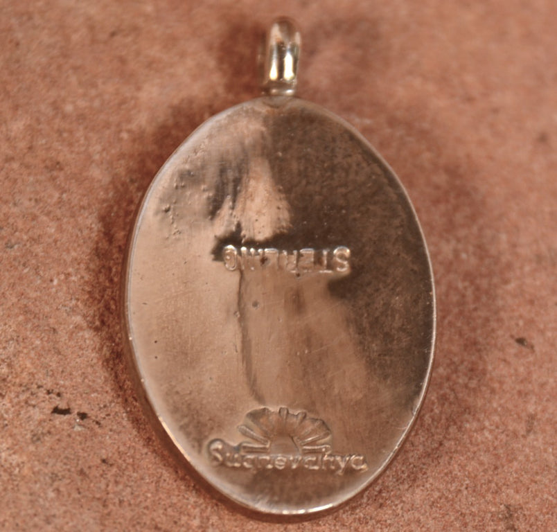 Hopi Pueblo Hand Pendant By Robert Suqnevahya
