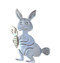 Vintage Mexico Silver and Brass Rabbit Pin