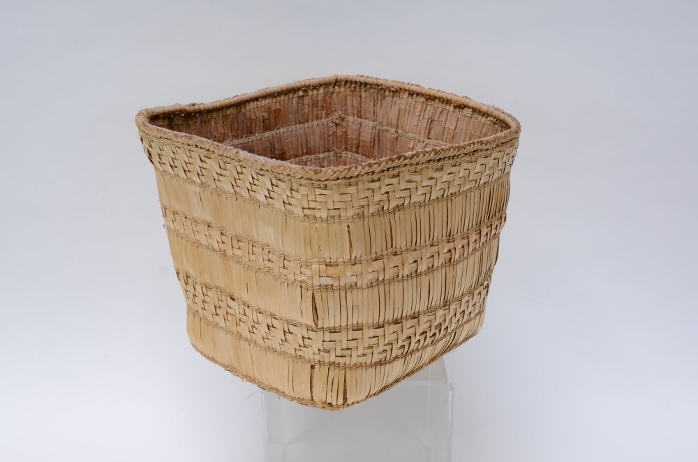 Antique Salish - Puyallup Plaited Indian Basket