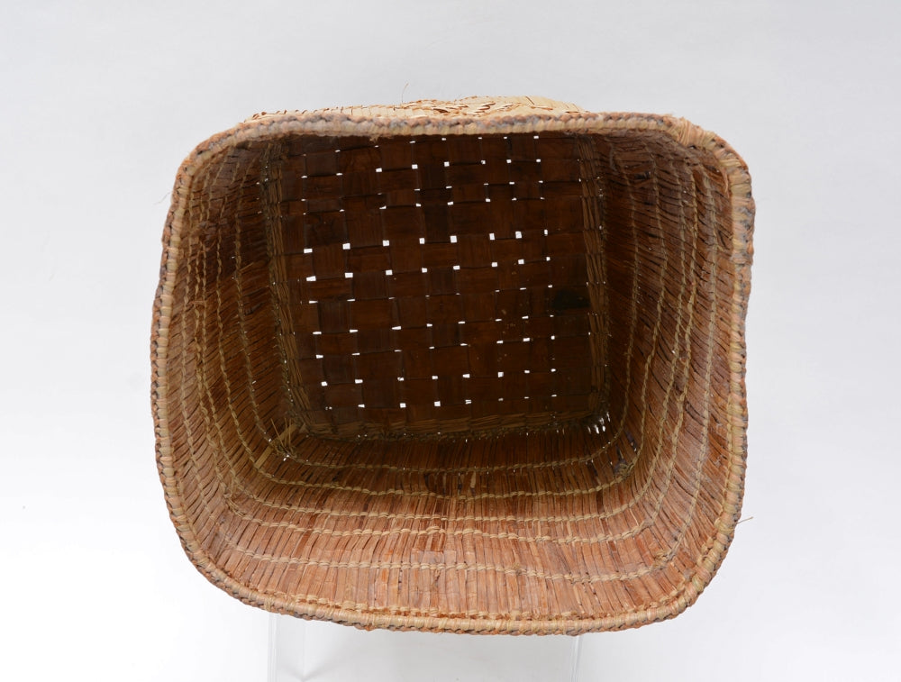 Antique Salish - Puyallup Plaited Indian Basket