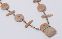 Zuni Sunface Maiden and Corn Necklace