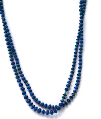 Navajo Necklace Double String Lapis and Turquoise Beads