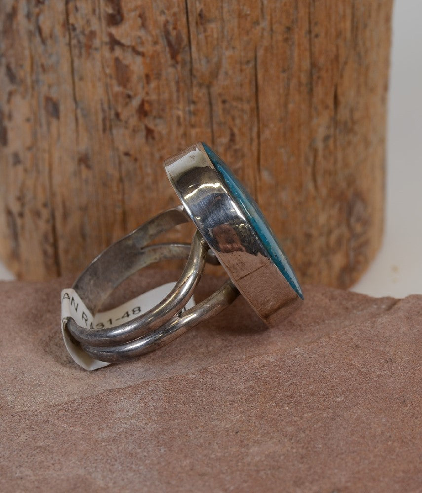 Navajo Sterling Silver Ring by Everett and Mary C. Teller - Size 8