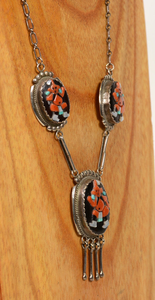 Zuni Mudhead Clown Necklace