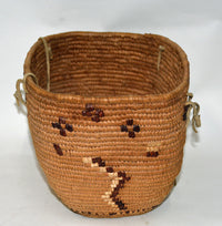 Antique Coast Thompson River Salish Creek Hard Basket w/o lid