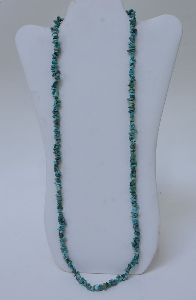 Navajo Turquoise Small Nugget Bead Necklace
