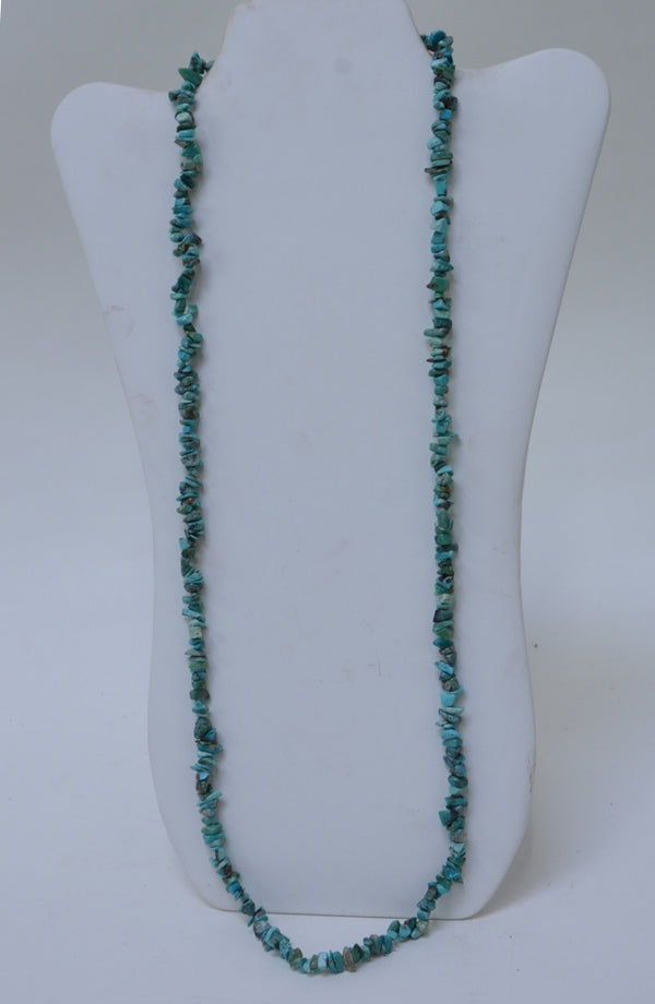 Navajo Turquoise Small Nugget Bead Necklace