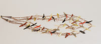 Vintage Zuni 3 Strand Bird Fetish Necklace