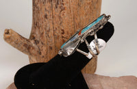 Vintage Zuni Ring with fine Inlay and Silverwork Size: 6.5