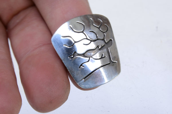 Navajo Silver Overlay Bolo -- No Leather