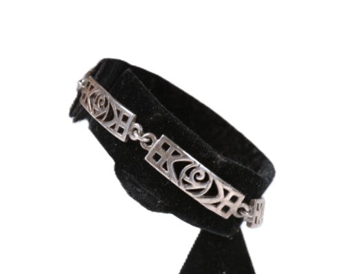 Mexico Silver Estate Link Bracelet