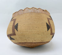 Fine Northern California Vintage Native Basketry    Very Large Karuk / Yurok Indian Basket