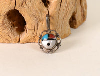 Zuni Sunface Inlaid Pendant