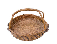 Antique Quinault Northwest Coast Pine Needle and Cone Basket