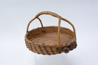 Antique Quinault Northwest Coast Pine Needle and Cone Basket