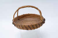Antique Quinault Northwest Coast Pine Needle and Cone Basket