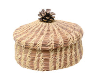Antique Appalachian Pine Needle and Cone Basket