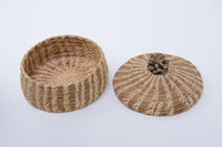 Antique Appalachian Pine Needle and Cone Basket