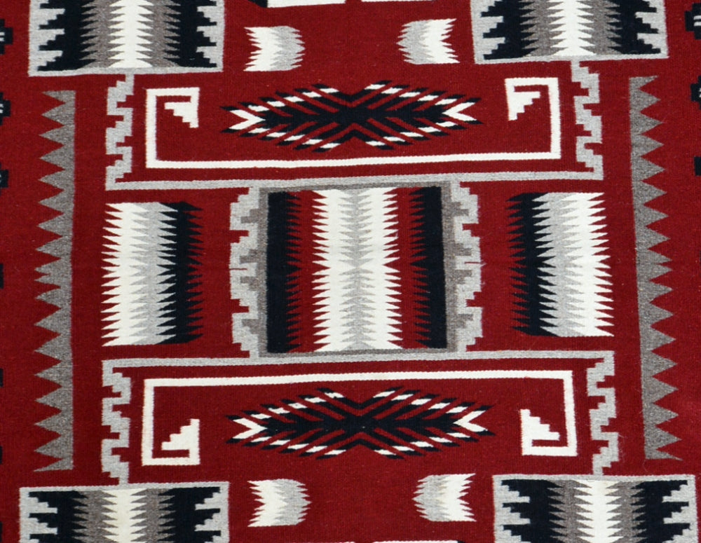 Fine Navajo Rug Storm Pattern by Elona Yazzie