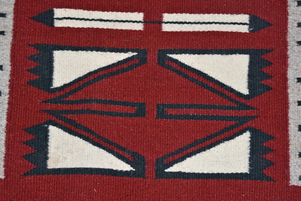 Fine Navajo Rug Storm Pattern by Elona Yazzie