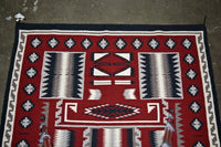Fine Navajo Rug Storm Pattern by Elona Yazzie
