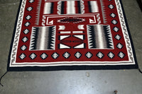 Fine Navajo Rug Storm Pattern by Elona Yazzie