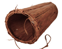 Large Mid Columbia River Folded Cedar Bark Basket with Twine Handle