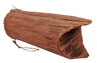 Large Mid Columbia River Folded Cedar Bark Basket with Twine Handle