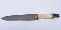 Sioux Dag Knife with beaded sheath with bone handle