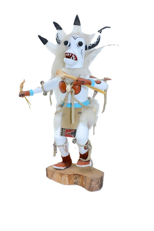 Hopi Kachina White Ogre Doll By Danny Lameman
