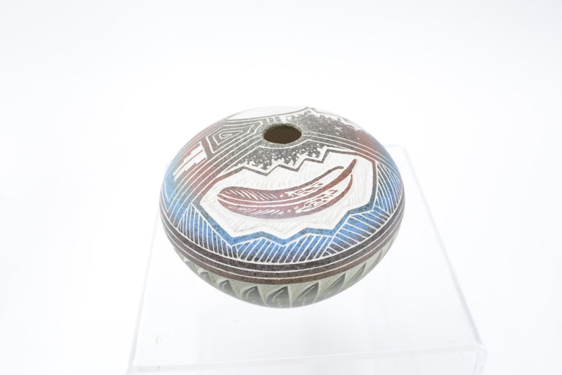 Navajo Carved Pottery by Harrison Tom