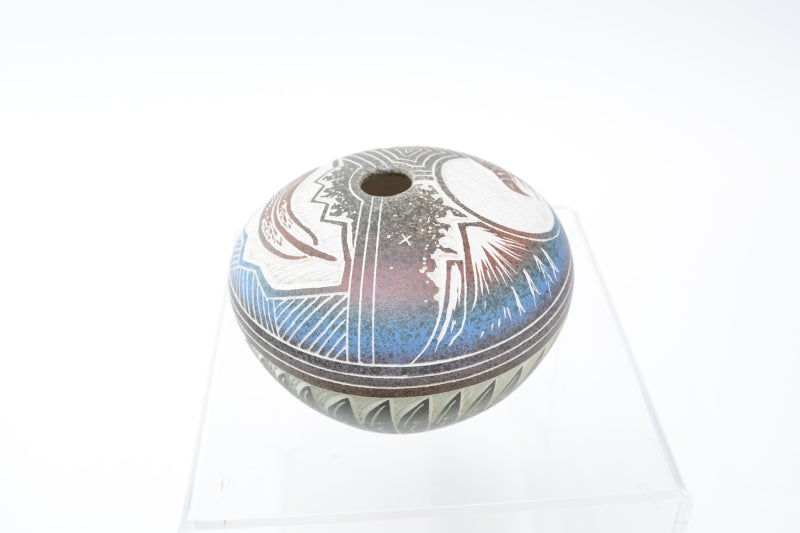 Navajo Carved Pottery by Harrison Tom
